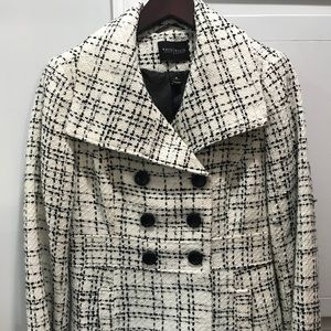 White House Black Market Tweed pea coat